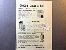 1958 Gross Mechanical Laboratories. Baltimore, MD. Flow-Master Pumps picture