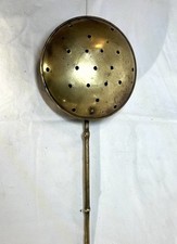 Antique Brass & Copper Bed Warmer – 18th / Early 19th Century Hearth Pan picture