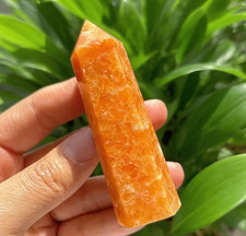 Natural Sunstone Tower Point Healing Crystal Meditation Wand Obelisk Reiki Gifts picture