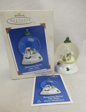 2002 BRINGING HOME THE TREE Winter Wonderland Hallmark Keepsake Ornament  w/card picture