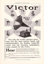 1909 Vintage Print Ad Victor Victrola Blanche Ring Digby Bell Josie Sadler Sousa picture