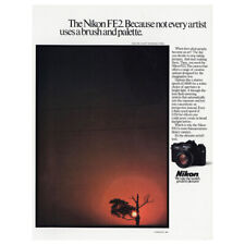 1985 Nikon FE2: Not Every Artist Used a Brush and Pale Vintage Print Ad picture