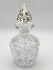 Hawks-American Brilliant Period ABP Cut Glass Perfume Bottle-C. 1905 Signed picture