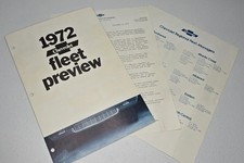 1972 Chevrolet Chevy Fleet Preview Dealer Exterior Colors & Interior Fabrics  picture