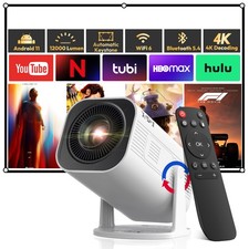 Projector 4K Smart Android TV WiFi Bluetooth Home Theater 25000 Lumen HDMI picture