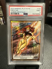2023 Marvel Platinum Amber Crystals Firestar 3/5 Psa 9 picture