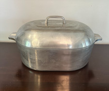 VTG Magnalite GHC 13 Qt Oval Roaster w/ Trivet & Lid 4267 USA Large 18 3/4” picture