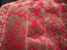 GATSBY 1920’s Art Deco Rare VELVET Floral hand Bag Pouch Clutch Vintage Fabric picture
