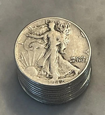 [Lot of 10] Walking Liberty Half DolIar - 90% SiIver Choose How Many Lots of 10 picture