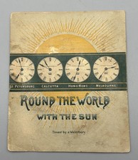 Victorian 1887 Advertising Waterbury Watch Round the World With The Sun Booklet picture