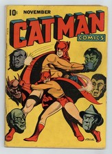 Catman Comics #26B GD+ 2.5 RESTORED 1944 picture