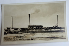 c1940 RPPC International Nickel Smelter Copper Cliff Ontario Canada Mining PC picture