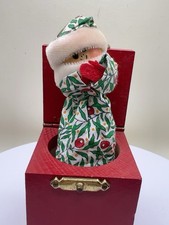 Vintage Liberty of London Christmas Pop Up Doll Box Handmade England Rare picture