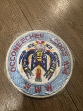 1952 Occoneechee Lodge 104 R5 OA WWW Order Arrow BSA 4” Round Patch Vintage picture