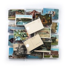 60 Unused Vintage Postcards Lot - Unposted Random Blank Midcentury Travel Views picture