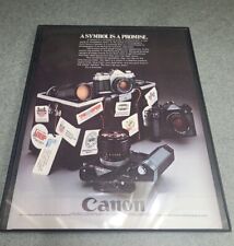 Canon Camera Print Ad 1979 A Symbol Is A Promise Framed 8.5x11  picture