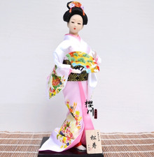 Exquisite Japanese Kimono Doll Kabuki Statue Geisha Figurine Home Decor picture