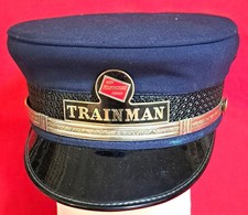 RARE MILWAUKEE ROAD RAILROAD TRAIN HAT W BADGE ORIGINAL VINTAGE FIND picture