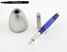 Pelikan LEVEL L5 Piston Fountain Pen in Silver - Blue with 14K M, B or OB-nib picture