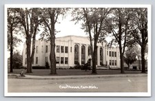 RPPC Court House Caro Tuscola County Michigan Real Photo P715 picture