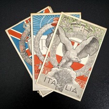 Lot 3 WWI Allied Propaganda Postcards Italy France England Matteucci picture