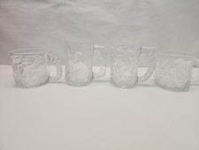 1995 McDonalds Batman Forever COMPLETE SET of 4 Glass Mugs picture