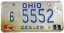 Ohio 1985 Old Dealer License Plate Garage Car Auto Tag Man Cave Vintage Decor picture