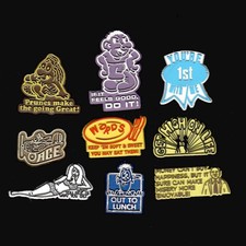 9x Lot Vtg Novelty Magnet Rubber Flexible Fridge  '70s picture