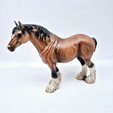 Cheval Ceramics Porcelain Clydesdale Horse Figurine 9.5