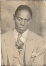 Antique Photo Scott Joplin - found as HANDSOME SAD-LOOKING AFRICAN-AMERICAN MAN picture