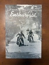 ORIGINAL 1936 HARLEY-DAVIDSON ENTHUSIAST MAGAZINE COLLECTION — 5 ISSUES picture
