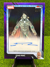 2026 Topps Finest Fantastic Four 65th Esad Ribić Auto Iron Man Purple 36/75 picture