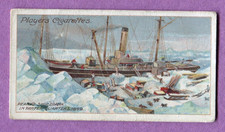 1915 JOHN PLAYER POLAR EXPLORATION TOBACCO CARD #9 PERRY'S ARTIC EXPEDITION picture