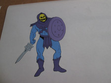 Filmation He-Man, Skeletor, Teela production Cel set of 2 great cels with sword picture