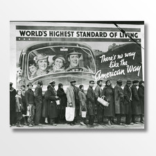 1937 Louisville Flood “Highest Standard of Living” Billboard, Giclee Art Print picture