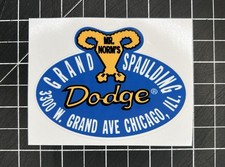 Mr. Norm’s Grand Spaulding Dodge Vintage Dealer Decal Sticker New Vinyl picture