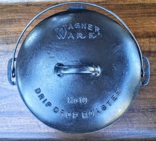 Vintage Wagner Ware Cast Iron Drip Drop Roaster No. 10 picture