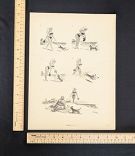 Vintage 1954 Esquire Magazine Illustration B&W Print Ad Full Page 1950s Original picture
