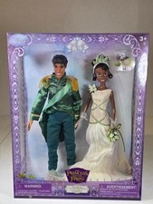 Disney Store Princess and Frog Tiana Naveen Royal Wedding Doll Set 2009 picture