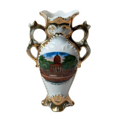 MONTPELIER VT State House VERMONT ANTIQUE Souvenir China TRINKET VASE picture