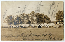 Chickamauga Georgia 1908 REAL PHOTO POSTCARD U. S. Army Field Hospital #8 RARE picture