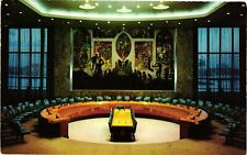 Vintage Postcard- The Security Council Chamber, United Nations Headq 1960s picture