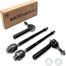 4Pcs Heavy-Duty Front Inner & Outer Tie Rod End Kit for 2007-2013 Chevy, GMC & C picture