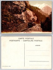 Standard Brünigbahn Train in Mountain Scenery Postcard picture