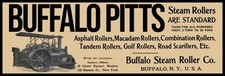 1909 Buffalo Pitts Steam Road Rollers - New York NEW Sign: 12x36