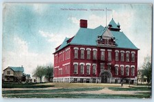 1912 Gibsonburg Ohio OH Vintage Postcard Public School Building Exterior Posted picture