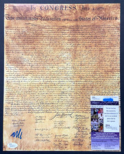 SENATOR MARCO RUBIO SIGNED 11X14 DECLARATION OF INDEPENDENCE PHOTO FLORIDA JSA picture
