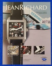 2006 JEAN RICHARD PARAMOUNT WRISTWATCH PRINT AD OFFICAL SEBRING / LA MANS WATCH picture