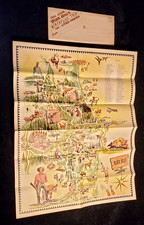 1950 Cartograph Black Hills SD Vacationland Map Dean Nauman Artist Rare picture