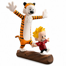 Whimsical Calvin and Hobbes Inspired Artwork - Ideal for Comic Strip Fans picture